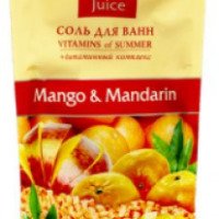 Соль для ванны Fresh Juice "Манго и Мандарин"