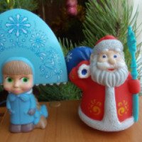 Набор для купания Играем вместе "Маша Снегурочка и Дед Мороз"