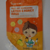 Освежающая маска для лица SHINETREE Лимон и мед
