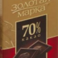 Шоколад Россия "Золотая марка" 70% какао