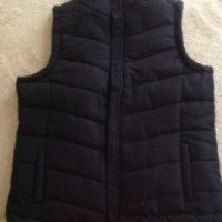 Жилет женский faded glory women's bubble puffer vest