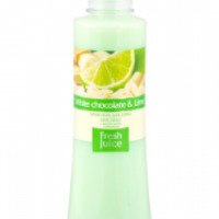 Крем-гель для душа Fresh Juice "White chocolate & Lime"