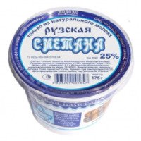 Сметана Рузское молоко "Рузская" 25%