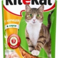 Консервированный корм для кошек Kitekat "С курицей в соусе"