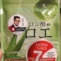 Маска для лица Japan Gals Natural Aloe mask с гиалуроновой кислотой