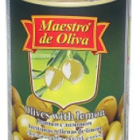 Оливки Maestro de Oliva с лимоном