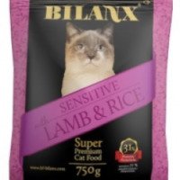 Корм для кошек Bilanx Sensitive with Lamb and Rice