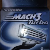 Кассеты Gillette MACH3 Turbo Aloe + Vit. E 8 штук