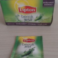 Турецкий чай Lipton Berrak Yesil "Bergamot aromali"