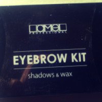 Набор для бровей Lamel Professional Eyebrow Kit shadows&wax