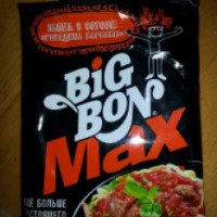 Лапша быстрого приготовления Big Bon Max с соусом "Говядина барбекю"