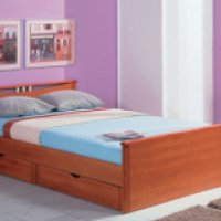 Кровать Боровичи-Мебель "Мелисса" с ящиками и двумя спинками