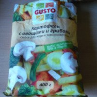 Замороженная смесь для жарки Gusto "Картофель с овощами и грибами"