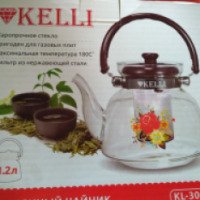 Стеклянный чайник Kelli 3001