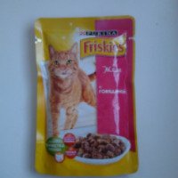 Корм для кошек с говядиной в желе Purina Friskies