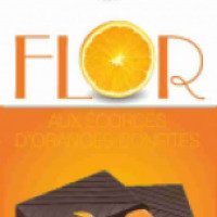 Шоколад темный Flor Degustation с апельсиновой цедрой
