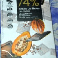 Шоколад дегустационный горький Auchan Noir 74%