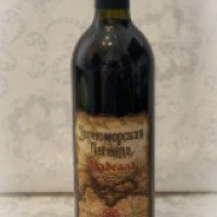 Вино столовое полусладкое красное Черноморская легенда "Изабелла"