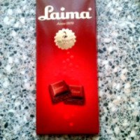 Черный пористый шоколад Laima