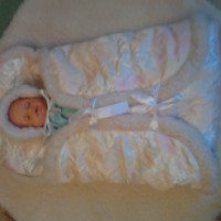 Меховой зимний конверт-одеяло "Малыш"