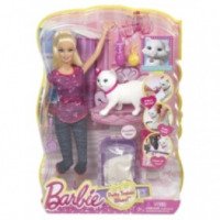 Игровой набор Mattel "Barbie ухаживает за кошечкой"