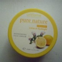 Крем для лица Oriflame Pure nature "Лимон и очанка"