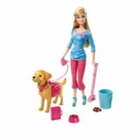 Игровой набор Barbie "Barbie выгуливает собаку"