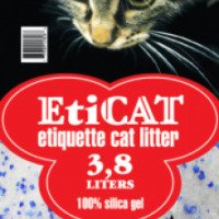 Силикагелевый наполнитель для кошачьего туалета "EtiCat"