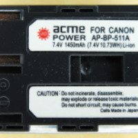 Аккумулятор Acme for Canon Power AP-BP-511A
