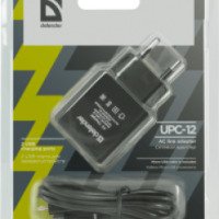 Сетевой адаптер с микро-USB кабелем на 2 USB-порта Defender UPC-12