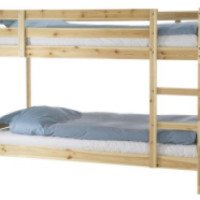 Деревянный каркас 2-ярусной кровати IKEA "Мидал"