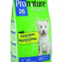 Сухой корм Pronature 26 для взрослых собак мелких и средних пород