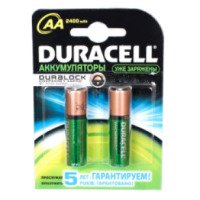 Аккумуляторные батарейки Duracell HR6-2BL AA 2400 mAh