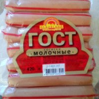 Сосиски Псковский мясокомбинат ГОСТ "Молочные"