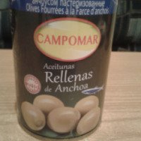 Оливки фаршированные анчоусом "Campomar"