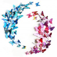 Бабочки декоративные ПВХ Aliexpress