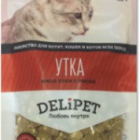 Лакомство для кошек Delipet "Мясо утки с рисом"