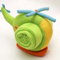 Плед-Одеяло детское с игрушкой Непоседа "Вертолет"