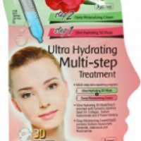 Ультра увлажняющая 3Д маска для лица Purederm Ultra Hydrating multi-step treatment Purederm