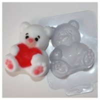 Пластиковая форма для мыла Ex-Dirty "Мишка с сердцем"