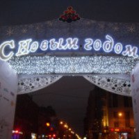 Рождественская ярмарка на Пионерской площади (Россия, Санкт-Петербург)