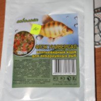 Хлопьевидный корм для аквариумных рыб Аквалайн "Флэк универсал"