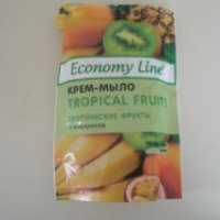 Крем-мыло Economy Line "Тропические фрукты" с глицерином