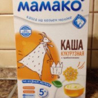 Каша Мамако "Кукурузная" на козьем молоке с пребиотиками