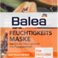 Увлажняющая маска для лица Balea Feuchtigkeitsmaske Mit Papayaextrakt