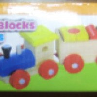 Развивающая игрушка Wood Toys "3 Building Blocks Vehicles"