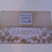 Золотая карта Zarina Melon Fashion Club