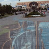 3D-нарисованный водопад (Россия,Тюмень)