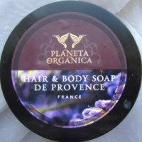 Густое прованское мыло для волос и тела Planeta Organica