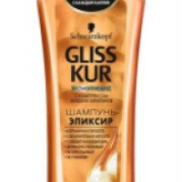 Шампунь-эликсир Gliss Kur "Сбалансированный Уход" с маслом монои для сухих волос